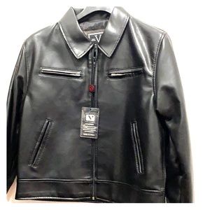 Never used collectors leather jacket with tags